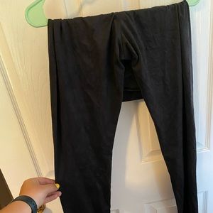 Suede leggings